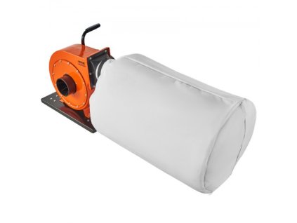 Sběrač prachu VEVOR, průtok vzduchu 1HP 460 CFM, odvalovací sběrač prachu s 21galonovým sběrným sáčkem, 2,5mikronová sáčková filtrace, průmyslová dílenská mobilní nádoba na dřevěný prach s rukojetí a kolečky