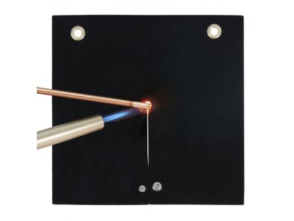 VEVOR svářečská deka, 12" x 12" svářečská podložka z uhlíkových vláken, tepelně odolná do 1800 °F, podložka na ochranu proti plameni Instalatérský otvor Propanový hořák, pájecí podložka s kovovými průchodkami pro měděnou trubku