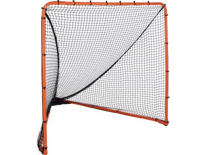 Lakrosová branka VEVOR, 6' x 6' lakrosová síť, skládací přenosné zařízení na trénink lakrosu na dvorku, tréninková síť z ocelového rámu, rychlé a snadné nastavení lakrosová branka, ideální pro trénink dospělých mládeže, oranžová