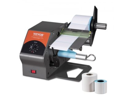 Automatický dávkovač štítků VEVOR, šířka 0,2"-4,5"/5-115 mm, délka 0,2"/5 mm-∞, automatický oddělovač štítků, aplikátor štítků s nastavitelnou rychlostí pro průhledné a neprůhledné štítky