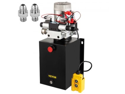 Hydraulická pohonná jednotka Dvoučinná s hydraulickým čerpadlem s manometrem 12 Quart