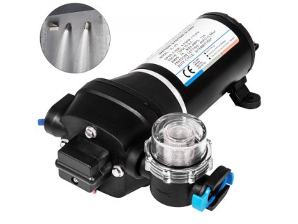 VEVOR vodní tlakové membránové čerpadlo, 12V FL-40 vysokotlaké membránové vodní čerpadlo, 40PSI automatické samonasávací vodní čerpadlo, 17L/MIN Membránové čerpadlo s posilovačem mlžení? pro karavan RV Garden