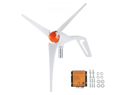 VEVOR 500W generátor větrné turbíny 12V sada větrné turbíny se 3 lopatkami a ovladač MPPT