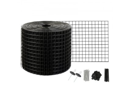 VEVOR 15 x 1524 cm sluneční ochrana proti ptákům, sada role na ochranu zvířat s 50 ks upevňovacích prvků z hliníkové slitiny, ochrana solárního panelu s nerezovým PVC povlakem, 12,7 mm drátěná síť