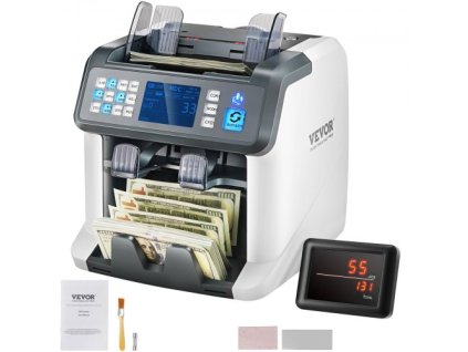 VEVOR Money Counter Machine Bill Counter w/ 2CIS SN UV IR MG DD Multi Currency