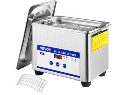 Ultrazvukové čističe VEVOR 0,8 l Digitální ohřívač časovač pro čištění šperků Čištění brýlí 35 W Nerezová ocel pro komerční osobní domácí použití