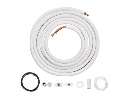 Sada VEVOR Mini Split Line 6,4 x 9,5 x 7620 mm Měděné trubky AC s propojovacím kabelem