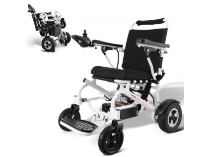 VEVOR Inteligentní skládací elektrický invalidní vozík Motorizovaná elektrická židle 300 lbs