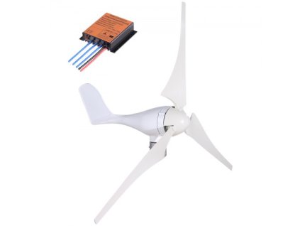 Větrná turbína VEVOR, 400W 12V sada generátoru větrné turbíny, 3 lopatkový regulátor nabíjení Generátor větrné turbíny, generátor větrné turbíny pro doplňování energie