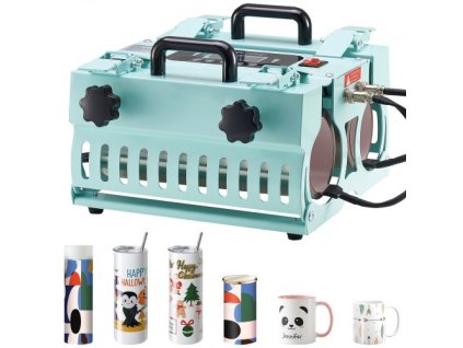 VEVOR Tumbler Heat Press Machine 2 stanice ohřívače 11-30oz Sublimace lisu na hrnky
