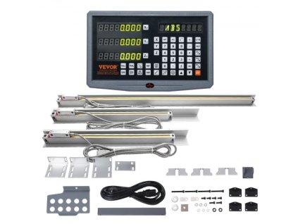 Digitální odečet VEVOR 16'' & 18'' & 38'' lineární 3osá sada DRO displeje