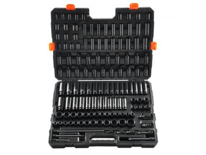 Sada rázových nástavců VEVOR 130KS Sada 6bodových 3/8" a 1/2" unášecích bitů s ráčnou