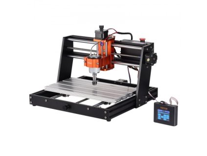 VEVOR CNC router, pracovní plocha 300x200x72mm, 120W gravírovací stroj, 3osá GRBL Control Souprava řezbářské frézky pro gravírování dřeva 1200RPM s offline ovladačem pro dřevo, akryl, MDF, PVC, umělou hmotu