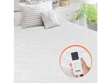 Vyhřívaná podložka matrace VEVOR 150 x 80 cm Elektrický ohřívač postele s automatickým vypnutím časovače