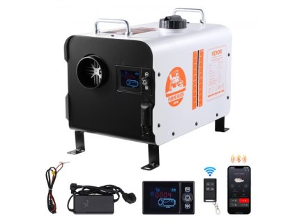 VEVOR Dieselový ohřívač vzduchu 12V/24V 8KW Bluetooth APP dálkové ovládání pro venkovní použití