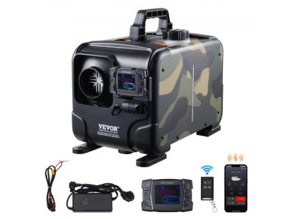 VEVOR Dieselový ohřívač vzduchu Dieselový ohřívač 8KW 12V/24V Bluetooth APP dálkové ovládání
