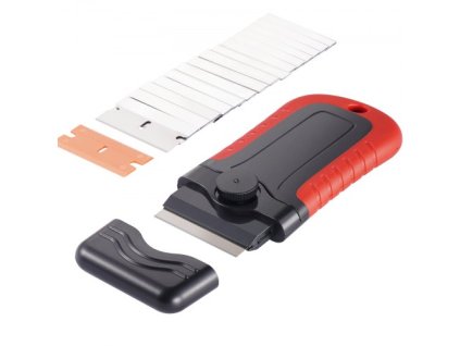 VEVOR Razor Blade Scraper Locking Scraper Tool 15 extra čepelí s bezpečnostním krytem