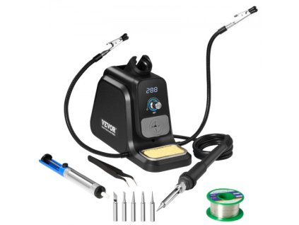 Pájecí stanice VEVOR Sada pájecí stanice s 80W LED displejem Pomocné ruce