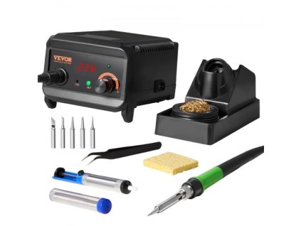 Pájecí stanice VEVOR Sada pájecí stanice LCD 75W s LCD displejem 122°F-932°F