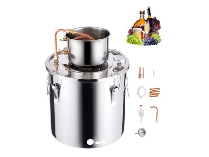 VEVOR Moonshine Still 8 Gal Water Alcohol Distiller souprava na vaření z nerezové oceli