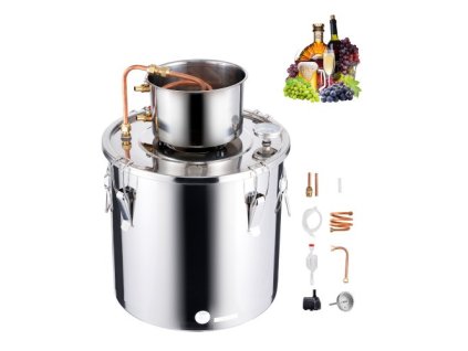 VEVOR Moonshine Still 8 Gal Water Alcohol Distiller souprava na vaření z nerezové oceli