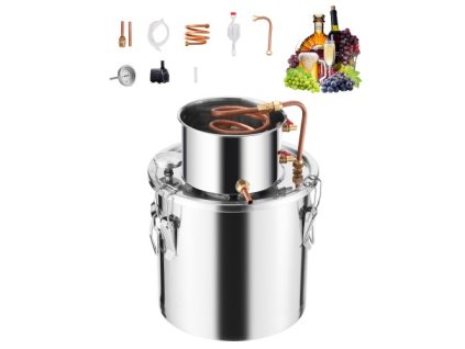 VEVOR Moonshine Still 5 Gal Water Alcohol Distiller souprava na vaření z nerezové oceli
