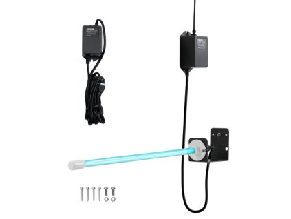 VEVOR HVAC čistička vzduchu 25W 17palcový čistič UV světelné cívky s magnetem v potrubí