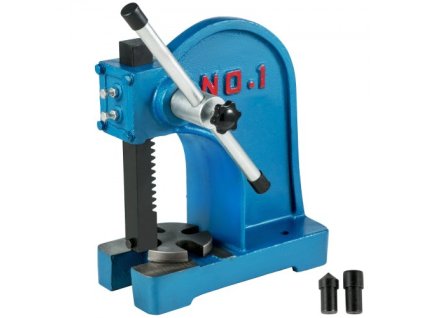 VEVOR Arbor Press 1 tuna Ruční Stolní Arbor Press 4-5/8 Inch Maximální výška Těžký Arbor Press Litinový materiál pro nýtování děrování otvorů