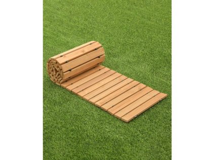 VEVOR 8 stop L x 17 in W Rovná dřevěná zahradní cesta Roll Out Garden Walkway