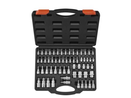 Sada Torx bitové hlavice a externí Torx hlavice 60dílná S2 slitinová ocel Cr-V ocel