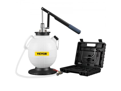 VEVOR Čerpadlo kapaliny pro převodovku Manuální systém doplňování ATF, Odsávače oleje a kapalin 7,5 l, velkokapacitní sada nářadí pro čerpadlo kapaliny pro automatickou převodovku s 15 kusy ATF adaptérů