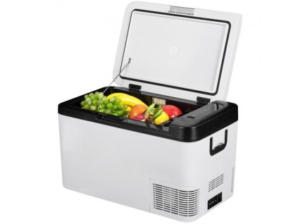 VEVOR 12V chladnička, 22Qt, dvouzónová chladnička do auta s mrazákem s ovládáním aplikací a kolečky, 12/24V DC & 100-240V AC elektrický kompresorový chladič pro osobní automobil Vozidlo RV člun pro venkovní a domácí použití