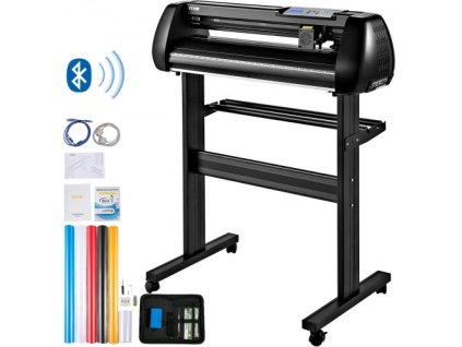VEVOR Vinyl Cutter Machine, 28palcový řezací plotr, Offline sada řezacího stroje Mobilní Bluetooth, přesný válec s vysokou přesností, nastavitelná rychlost a síla, DIY SignMaster Software Blade pro Windows
