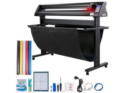 VEVOR Vinyl Cutter, 1350mm Vinyl Plotter, LED Screen Plotter Cutter, Poloautomatické vestavěné optické oko, kompatibilní se SignMaster Software pro systém Windows se stojanem