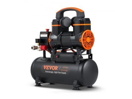 Vzduchový kompresor VEVOR 2,1 galon 900W 2,2 CFM@ 90PSI 70 dB Ultra tichý bezolejový