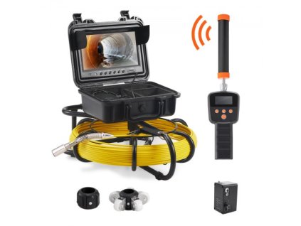 Kamera pro kontrolu potrubí VEVOR Kamera pro kontrolu potrubí s 512hz sondou 9in 720p obrazovkou 165 stop