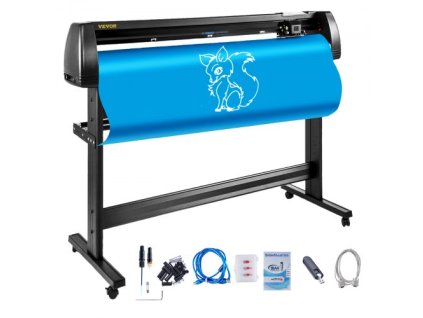 VEVOR Vinyl Cutter Plotter Machine 53” Signmaster Software Stroj na výrobu cedulí 1350 mm Vinylová řezačka Plotter se stojanem (53” 1350 mm)