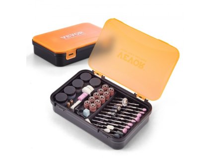 Sada příslušenství k rotačnímu nářadí VEVOR 357PCS, 1/8" stopka s průměrem stopky Sada příslušenství k rotačnímu nářadí, univerzální příslušenství Příslušenství k elektrickému nářadí pro řezbářství, broušení, řezání, vrtání, čištění, broušení