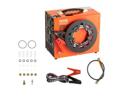VEVOR PCP vzduchový kompresor, 4500PSI/30Mpa Přenosný PCP kompresor s vestavěným měničem výkonu, Auto-Stop | DC12V/AC230V | Bezolejové a bezvodé kompresorové čerpadlo