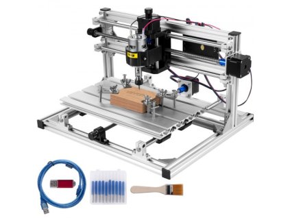 VEVOR 3 Axis 3018 Grbl Control CNC router gravírovací stroj 300X180X45mm pro dřevo PVC vstřikovací materiál (základní)