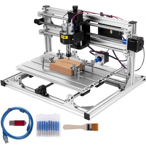 VEVOR 3 Axis 3018 Grbl Control CNC router gravírovací stroj 300X180X45mm pro dřevo PVC vstřikovací materiál (základní)