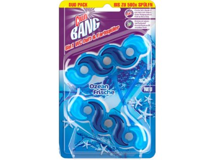 Cillit BANG Tuhý WC blok 6v1 svěží oceán 2 ks