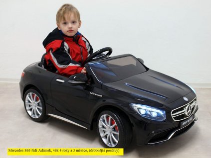 1028 24 elektricke auticko mercedes benz s63 amg s 2 4g do perovanim obou naprav lakovany vinovou metalizou
