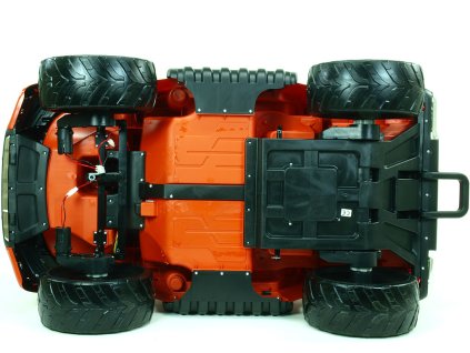 Elektrické autíčko Ford Ranger Wildtrak 4x4 LUX s 2,4G, FM, USB, oranžová barva