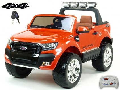 121 6 elektricke auticko ford ranger wildtrak 4x4 lux s 2 4g fm usb oranzova barva
