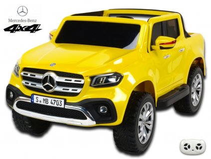 127 30 elektricke auticko mercedes benz x class 4x4 dvoumistny pick up s 2 4g zluta mateliza