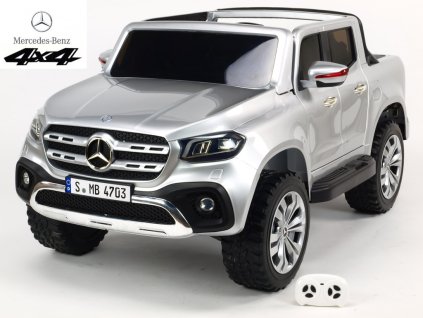 130 31 elektricke auticko mercedes benz x class 4x4 dvoumistny pick up s 2 4g stribrna mateliza