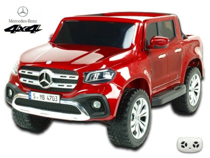 133 30 elektricke auticko mercedes benz x class 4x4 dvoumistny pick up s 2 4g cervena mateliza
