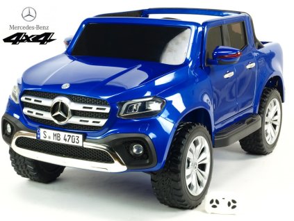 1527 elektricke auticko mercedes benz x class 4x4 dvoumistny pick up s 2 4g modra mateliza