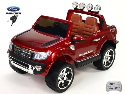 518 27 elektricke auticko ford ranger wildtrak lux s 2 4g do plynulym rozjezdem fm usb klici perovanim eva koly otviranim calounenym sedakem vinova metaliza